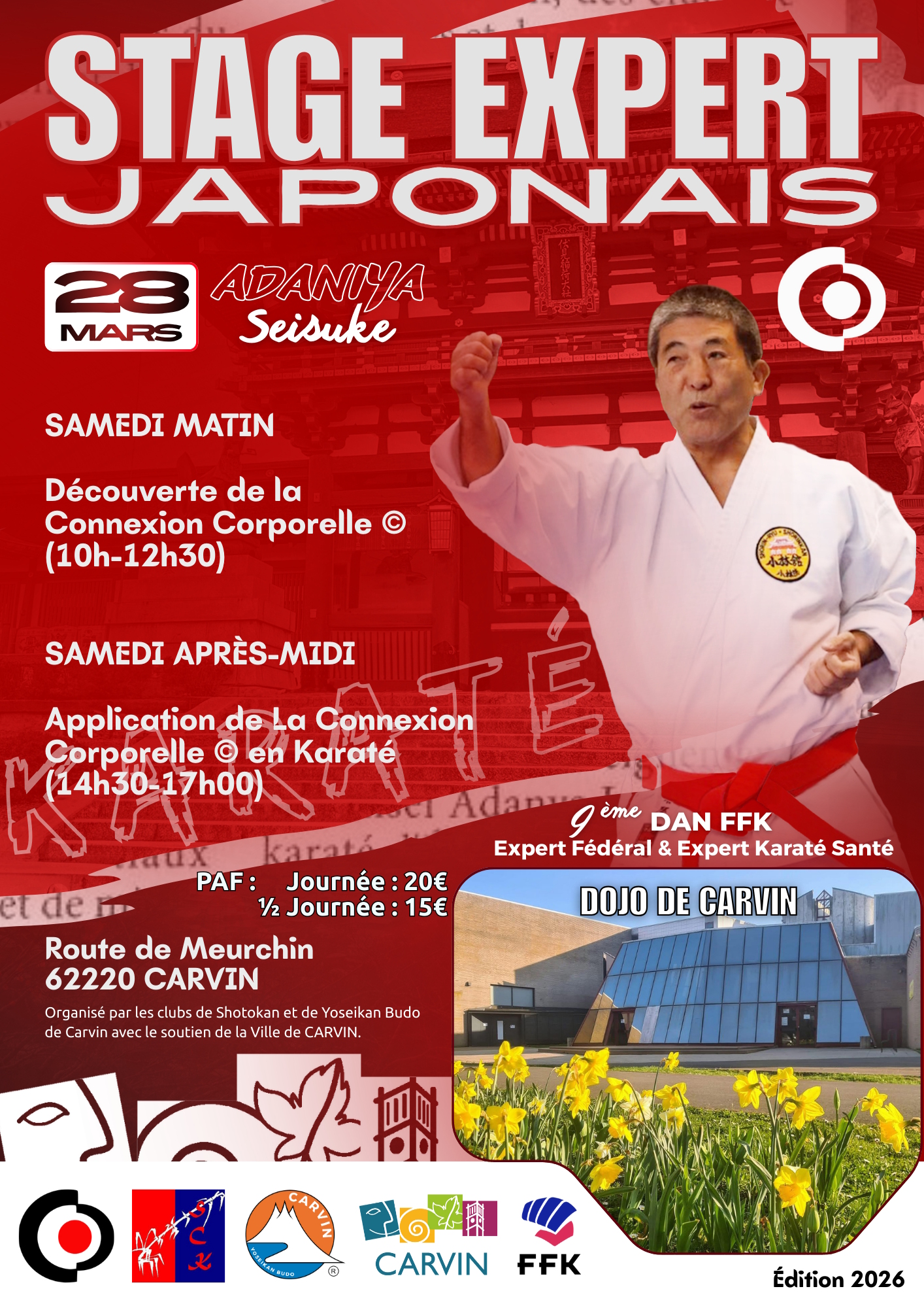 Affiche de l'entraînement
